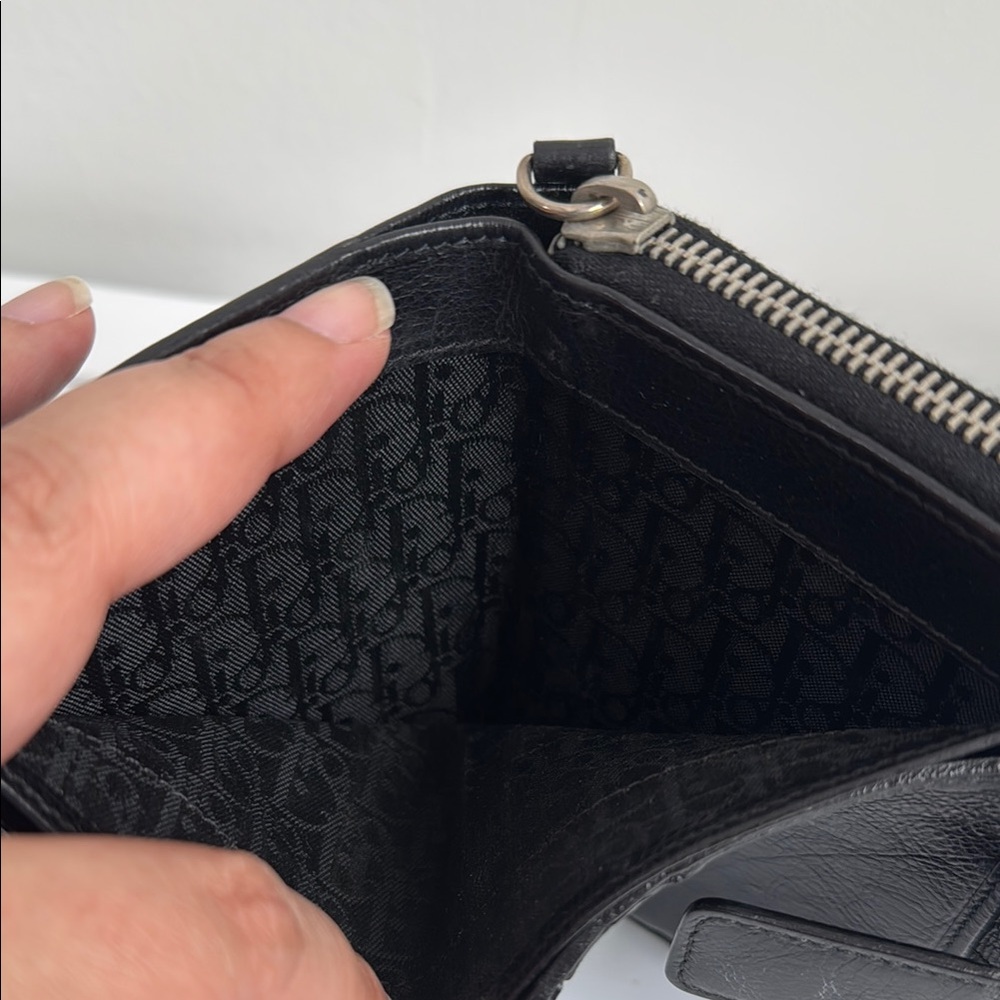 Dior Black Leather bifold wallet- pls read description - Picture 4 of 9